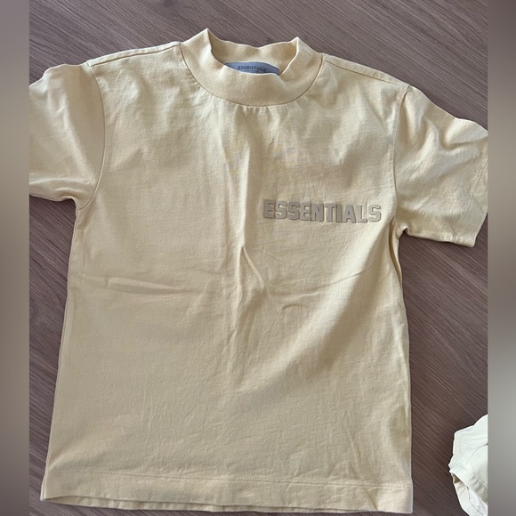 Essentials Women's Athletic Shorts and Tee in Pale Yellow - Picture 6 of 14